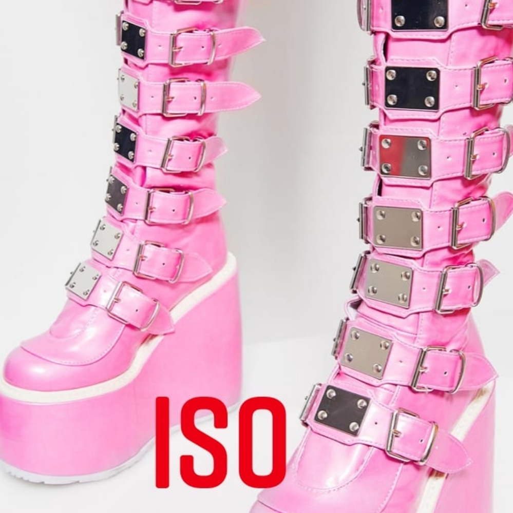 Sweeter than eva Trinity boots demonia